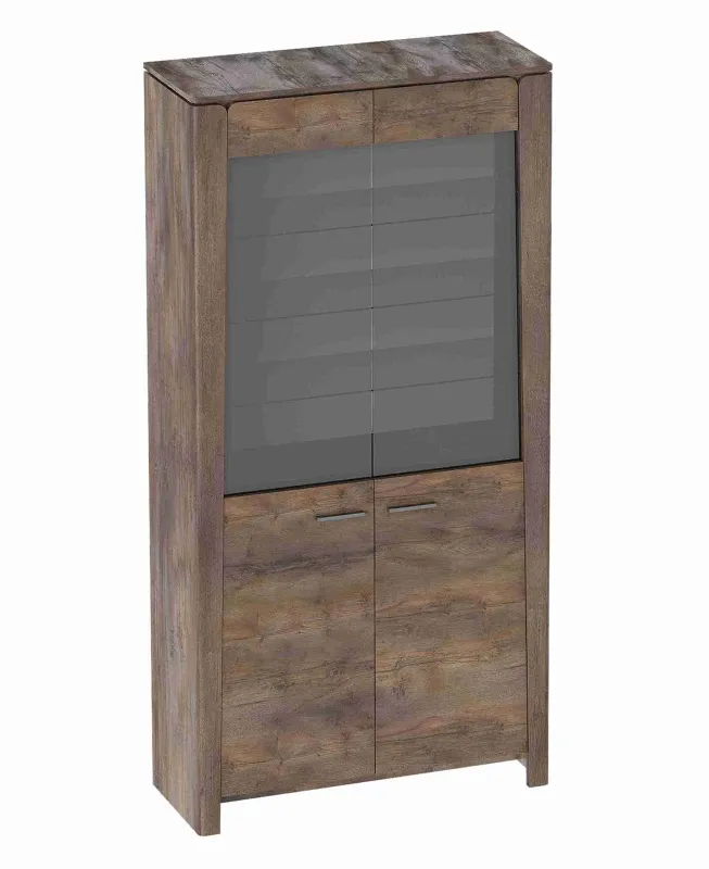 Шкаф -витрина двухдверный "Мальта" гостиная Таксония